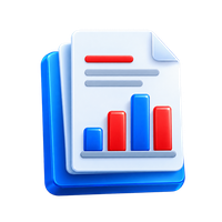 Threat Report icon showing report document with bar chart